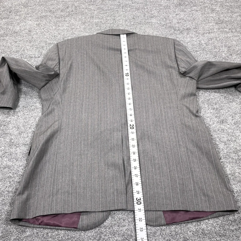Cremieux Loro Piana Suit Jacket Mens 46 Gray Wool Blazer Single-Breasted‎